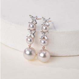 Orecchini Symphonie Nuptiale. Pendants Oro rosa, diamanti, p