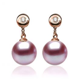 Orecchini Albrizzi Oro Rosa 18kt, Perla di Acqua Dolce Lavan