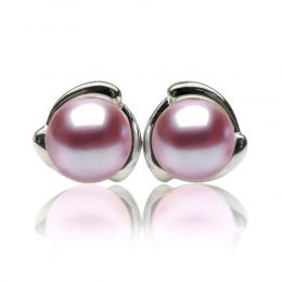 Orecchini Capello Oro Bianco 18kt, Perla di Acqua Dolce Lava