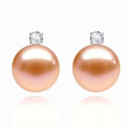 Orecchini Castelli Oro Bianco 18kt, Perla di Acqua Dolce Ros