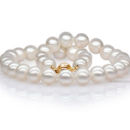 Collana Gloria - Grosse Perle d'Acqua Dolce Bianche - 10.5/1