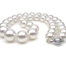 Collana Grand Hall - Grosse Perle d'Acqua Dolce Bianche - 11
