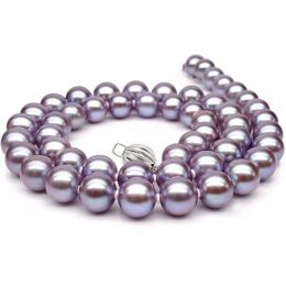 Collana Florida - Perle d'Acqua Dolce Lavanda/Viola - 7.5/8