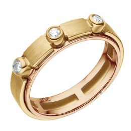Anello per Uomo in Oro giallo e rosa, diamanti | Phède