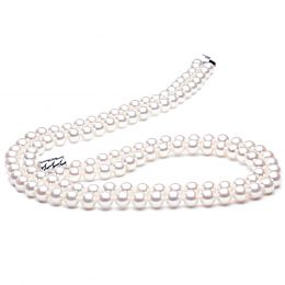 Collana A Due Fili Oceanis - Perle d'Acqua Dolce Bianche - 6