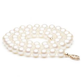 Collana Mistinguett  - Perle d'Acqua Dolce Bianche - 7/7.5mm