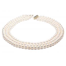 Collana A tre Fili Folies Bergère - Perle d'Acqua Dolce Bian