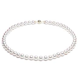 Collana di perle Akoya bianche. 7/7.5 mm, qualità AAA
