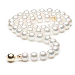 Collana Di Perle Ema - Akoya Giappone Bianche - 7/7.5mm, GEM