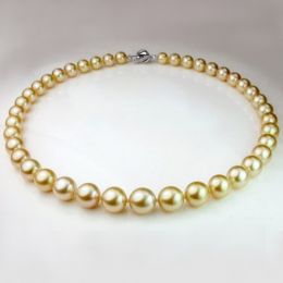 Collana Elisabeth II - Perle dei Mari del Sud Dorate oro bia