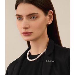 Collana Nara - Perle Bianche Akoya - 8/8.5mm, GEMMA / HANADA