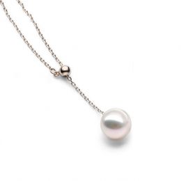 Collana con Ciondolo Sado- Oro Rosa e Perla Akoya Bianca