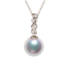 Ciondolo La Danse du Serpent - Oro Rosa 18kt e Perla Akoya