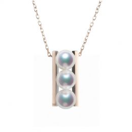 Ciondolo Takana - Oro Rosa 18kt e Perle Akoya