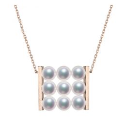 Ciondolo Tezuka - Oro Rosa 18kt e Perle Akoya