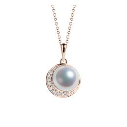 Ciondolo Hinata - Oro Rosa 18kt e Perla Akoya