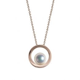 Ciondolo Himiko - Oro Rosa 18kt e Perla Akoya