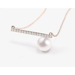 Collana Ciondolo Réflexion - Oro Rosa, Diamanti & Perle Akoy