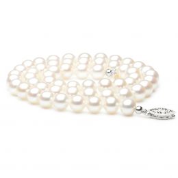 Collana Oesia - Perle d'Acqua Dolce Bianche - 6.5/7mm, AAA
