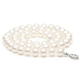 Collana Mistinguett  - Perle d'Acqua Dolce Bianche - 7/7.5mm