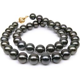 Collana Raoul - Perle Coltivate Nere di Tahiti oro giallo