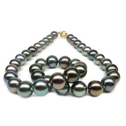 Collana Spartokos - Perle Coltivate Miste di Tahiti oro gial