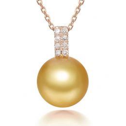 Ciondolo King - Oro Rosa, Diamanti & Perla Gold dei Mari del