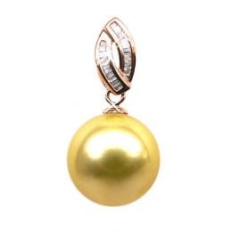 Ciondolo Barrow - Oro Rosa, Diamanti & Perla Gold dei Mari d