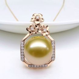Ciondolo parfum précieux - Oro rosa & diamanti - Perle dora