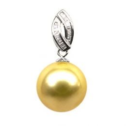 Ciondolo Barrow - Oro Bianco, Diamanti & Perla Gold dei Mari