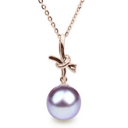 Ciondolo Noeud Merveilleux Oro Rosa 18kt, Perla di Acqua Dol