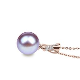Ciondolo T'es à croquer Oro Rosa 18kt, Perla di Acqua Dolce 