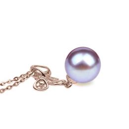 Ciondolo Mon petit Noeud Oro Rosa 18kt, Perla di Acqua Dolce