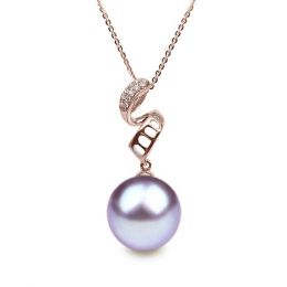 Ciondolo Serpentin et tortillon Oro Rosa 18kt, Perla di Acqu