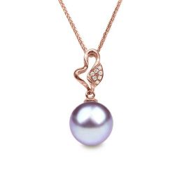 Ciondolo Jeune pousse printanière Oro Rosa 18kt, Perla di Ac