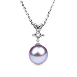 Ciondolo Ganse classique Oro Bianco 18kt, Perla di Acqua Dol