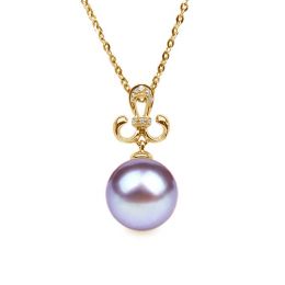 Ciondolo Armoiries noblesse Oro Giallo 18kt, Perla di Acqua 