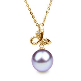Ciondolo Brindille Oro Giallo 18kt, Perla di Acqua Dolce Lav
