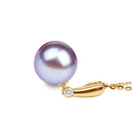 Ciondolo Hainan Oro Giallo 18kt, Perla di Acqua Dolce Lavand