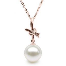 Ciondolo Nodo Meraviglioso - Oro Rosa 18kt e Perla d'Acqua D