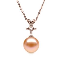 Ciondolo Ganse classique Oro Rosa 18kt, Perla di Acqua Dolce