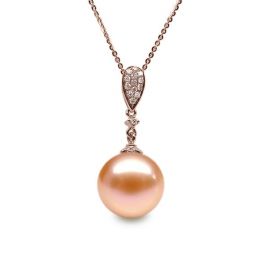 Ciondolo Andromède Oro Rosa 18kt, Perla di Acqua Dolce Rosa 