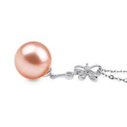 Ciondolo Fleur céleste Oro Bianco 18kt, Perla di Acqua Dolce