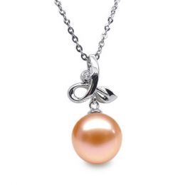 Ciondolo Brindille Oro Bianco 18kt, Perla di Acqua Dolce Ros