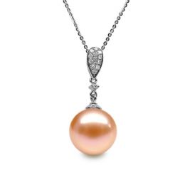 Ciondolo Andromède Oro Bianco 18kt, Perla di Acqua Dolce Ros
