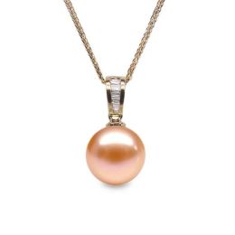 Ciondolo Maestro Oro Giallo 18kt, Perla di Acqua Dolce Rosa 
