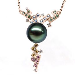 Ciondolo Akimiski - Oro Rosa 18kt e Perla di Tahiti