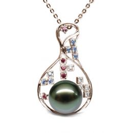 Ciondolo Constellation - Oro Rosa 18kt, Perla di Tahiti