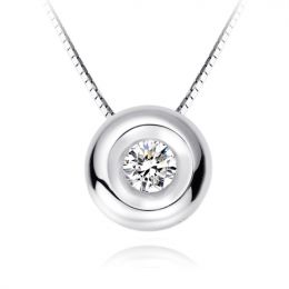 Ciondolo Sourire in Oro bianco e Diamanti I Gemperles