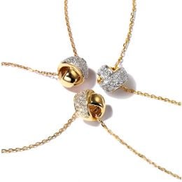 Ciondolo C'era Una Volta... Noi - Fiocco in Oro Giallo 18 Carati e Diamanti | Gemperles
